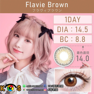 TeAmo 1Day Flavie Brown ティアモ ワンデー フラヴィブラウン TeAmo 1Day Flavie Brown ティアモ ワンデー フラヴィブラウン